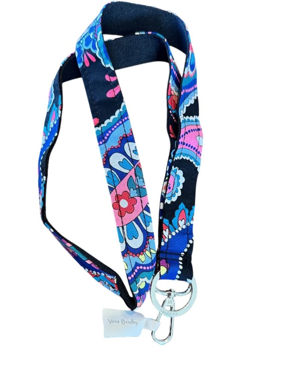 Vera Bradley Lighten Up Wide Lanyard – Haymarket Paisley – NWT
